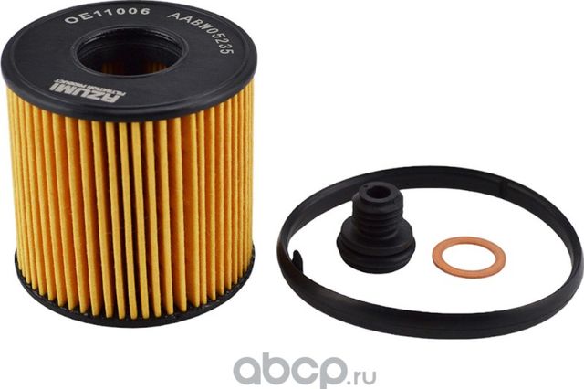 Фильтр масляный элемент HYUNDAI CRETA  ELANTRA  TUCSON  KIA SPORTAGE (Azumi). Артикул oe11006