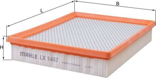 Воздушный фильтр Mahle. Артикул LX 1467