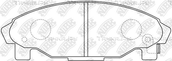 Тормозные колодки NiBK. Артикул PN6340