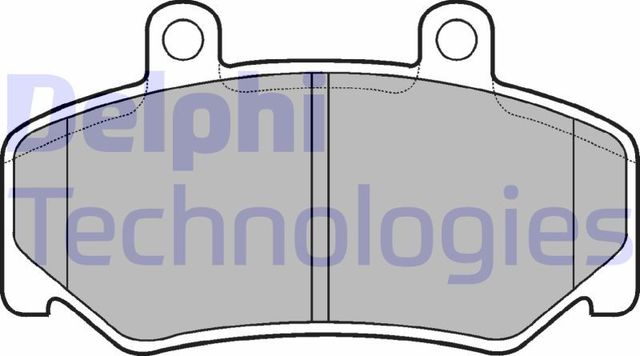 Тормозные колодки Delphi (Low-Metallic). Артикул LP643