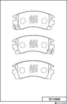 Тормозные колодки MK Kashiyama передние для MINI Coupe R58 2010-2015. Артикул D1136M