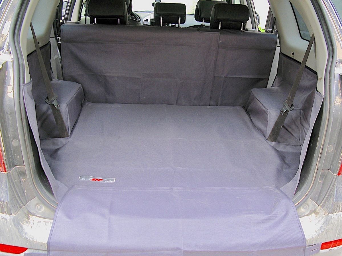 Защитный чехол AUTOSMSTUDIO "Maxi" в багажник автомобиля для Chevrolet Captiva 2006-2015, черный. Артикул TP-CHCAP-MAXI-BL