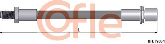 Тормозной шланг Cofle. Артикул 92.BH.TY034