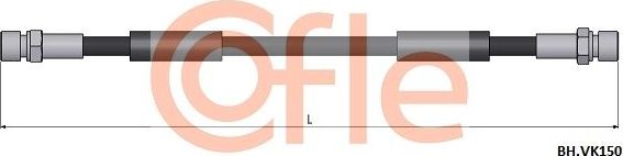 Тормозной шланг Cofle передний для Volkswagen LT I 1978-1996. Артикул 92.BH.VK150