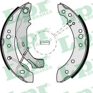 Тормозные колодки LPR задние для Citroen C3 II 2013-2016. Артикул 08150