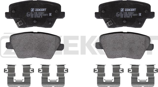 Тормозные колодки Zekkert задние для Kia Ceed III 2018-2026. Артикул BS-1238
