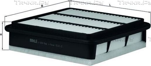 Воздушный фильтр Mahle для Mitsubishi L200 V 2014-2026. Артикул LX 2834