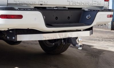 Фаркоп ТСС оцинкованный (шаровый узел под американский квадрат) для Jac T8 Pro 4WD 2.4T МКПП 2023-2026. Артикул TCU00309