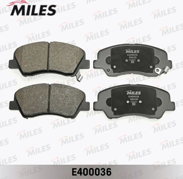 Тормозные колодки Miles (Low-Metallic). Артикул E400036
