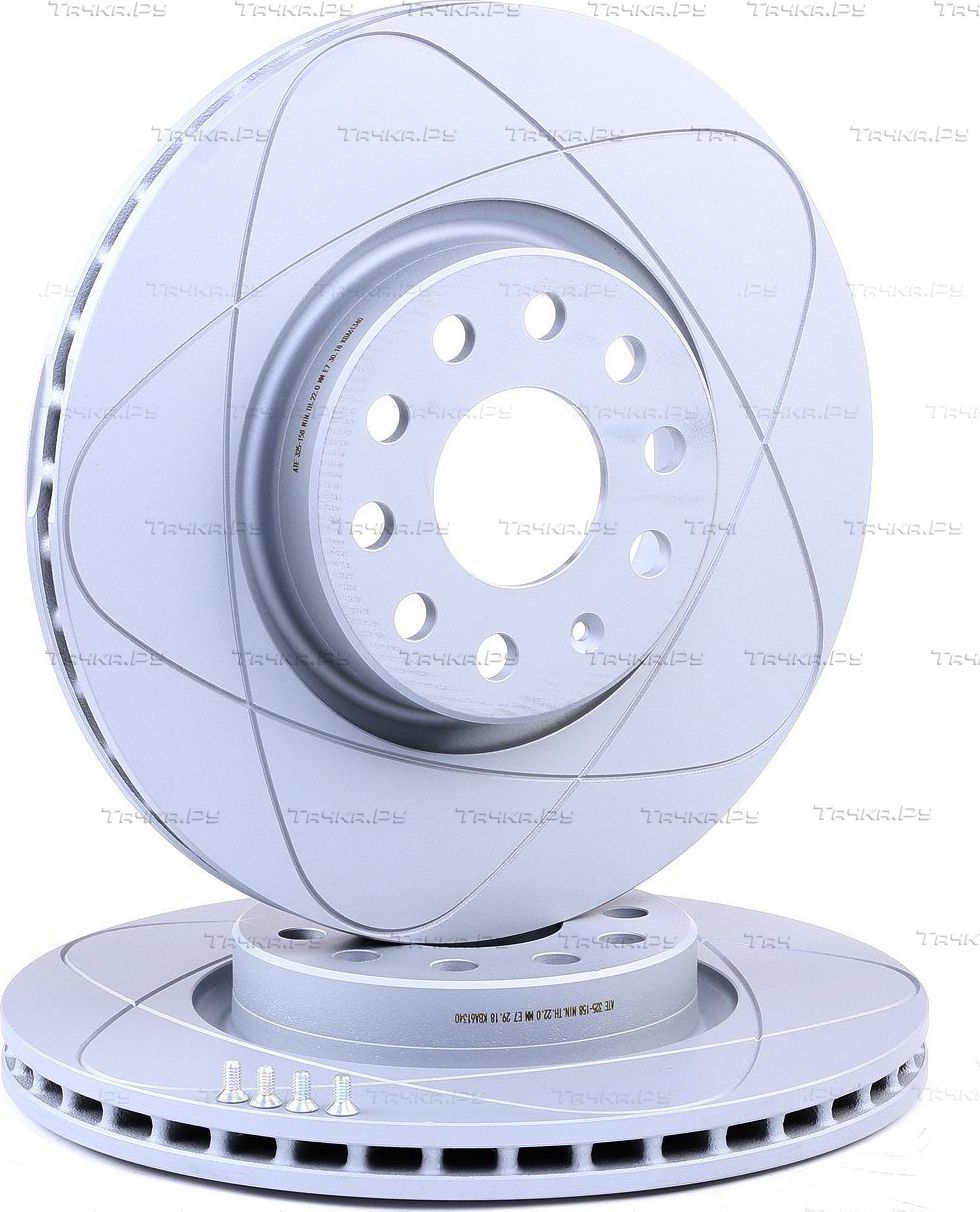 Тормозной диск ATE PowerDisc передний для Volkswagen Jetta V 2004-2010. Артикул 24.0325-0158.1