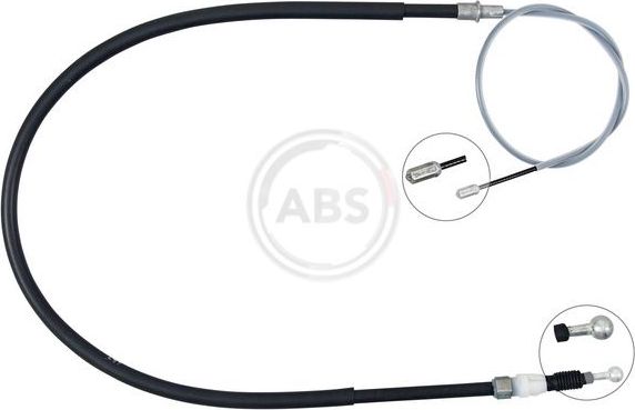 Трос ручника (тросик ручного тормоза) ABS. Артикул K15025