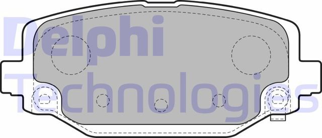 Тормозные колодки Delphi (Low-Metallic). Артикул LP3551