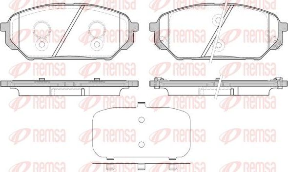 Тормозные колодки Remsa. Артикул 1322.12