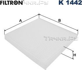 Салонный фильтр Filtron для Hyundai Sonata VII (LF) 2014-2019. Артикул K 1442
