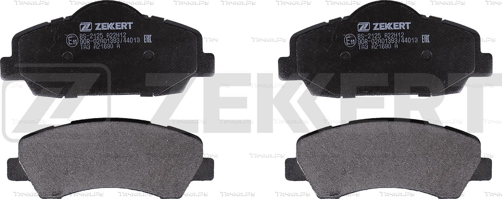 Тормозные колодки Zekkert передние для Citroen C-Elysee I 2012-2026. Артикул BS-2125