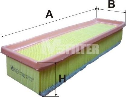 Воздушный фильтр MFilter. Артикул K 7046