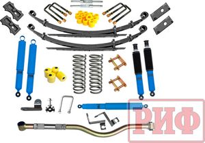Лифт-комплект РИФ арктический жесткий для УАЗ Patriot 2019-2025, лифт 50 мм. Артикул RIF-Patr19-C-Arc