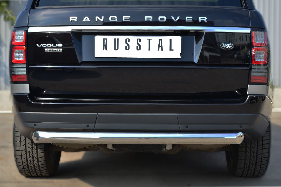 Защита RusStal заднего бампера d76 (дуга) для Land Rover Range Rover Vogue IV 2013-2026. Артикул LRV-001443