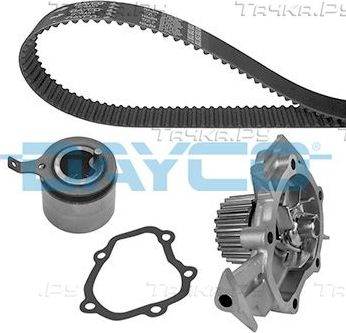 Помпа (водяной насос) с комплектом ремня ГРМ Dayco для Chevrolet Spark II 2005-2009. Артикул KTBWP4710