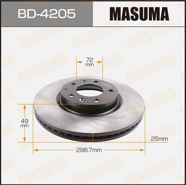 Тормозной диск Masuma. Артикул BD-4205