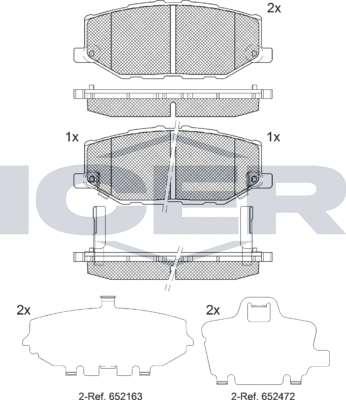 Тормозные колодки Icer. Артикул 182373