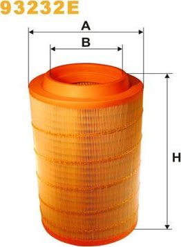 Воздушный фильтр WIX Filters. Артикул 93232E
