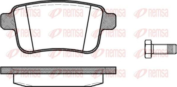 Тормозные колодки Remsa. Артикул 1352.00