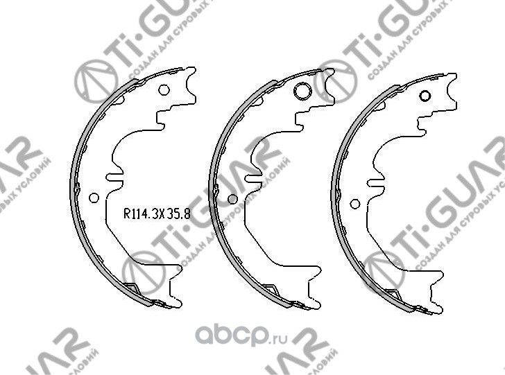 Тормозные колодки (TI-Guar). Артикул TGD8905