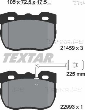 Тормозные колодки Textar. Артикул 2145905