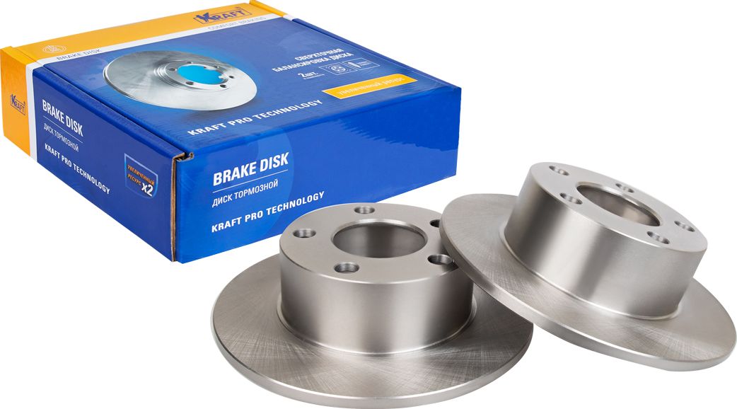 Диск тормозной задний (Kraft). Артикул KT016071