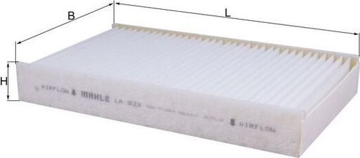 Салонный фильтр Mahle для Datsun on-DO I 2017-2026. Артикул LA 933