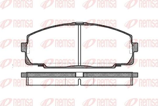 Тормозные колодки Remsa. Артикул 0421.00