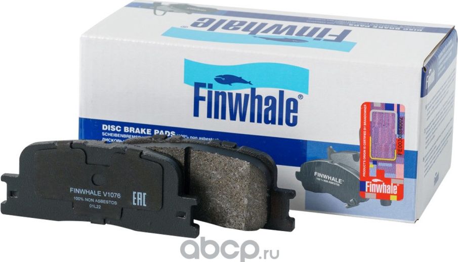 Колодки тормозные TOYOTA CAMRY (_V30_) 2.4/3.0 01>04/HIGHLANDER 00>07 задние (Finwhale). Артикул V1076