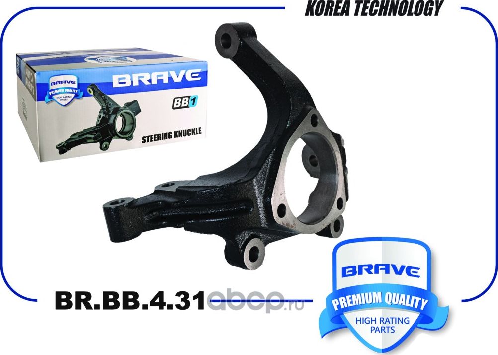 Кулак поворотный передний левый BR.BB.4.31 96626337 Chevrolet Captiva C100, C140 (Brave). Артикул BRBB431