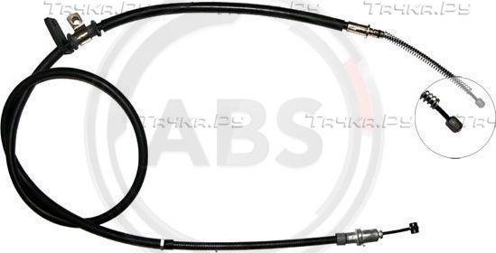 Трос ручника (тросик ручного тормоза) ABS. Артикул K14857