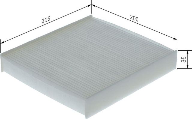 Салонный фильтр Bosch для Nissan Juke II 2019-2026. Артикул 1 987 435 156