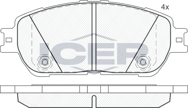 Тормозные колодки Icer. Артикул 181690
