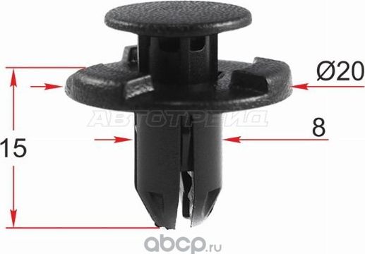 КЛИПСА КРЕПЕЖНАЯ NISSAN 10 ШТУК (SAT). Артикул STM12341