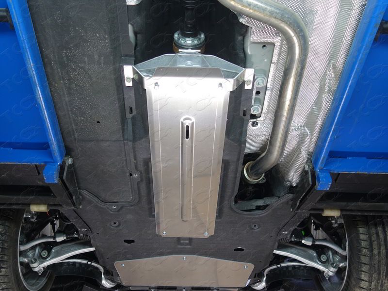 Защита алюминиевая ТСС (4 мм) для КПП Jaguar XE 2.0 2015-2026. Артикул ZKTCC00184