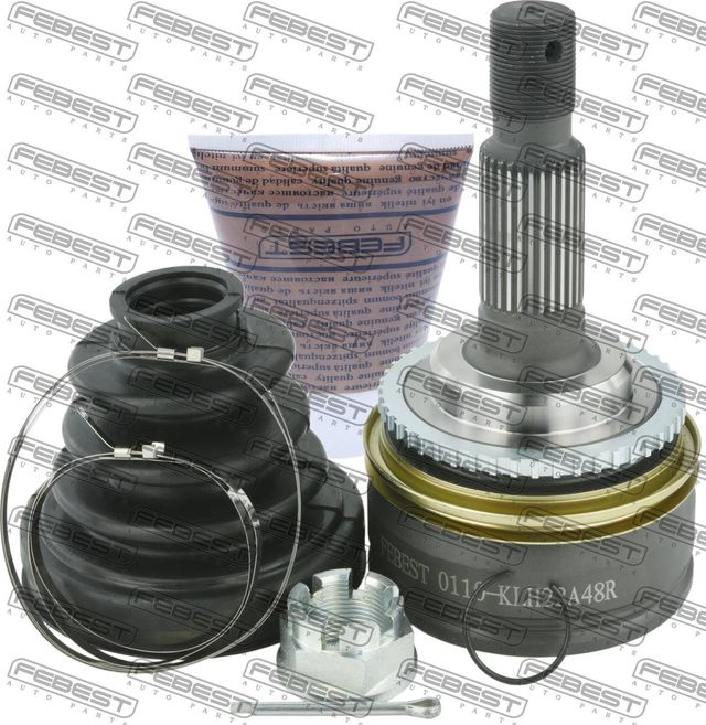 Шрус наружный (граната) Febest задний для Toyota HiAce H100 2001-2006. Артикул 0110-KLH22A48R