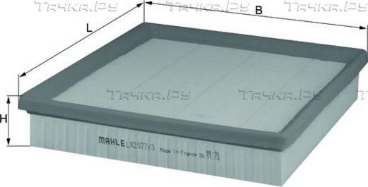 Воздушный фильтр Mahle-Knecht. Артикул LX 2077/3