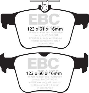 Тормозные колодки EBC Brakes. Артикул DP52173NDX