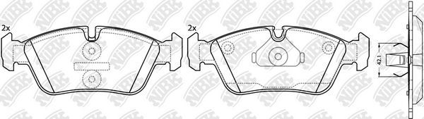 Тормозные колодки NiBK. Артикул PN0010