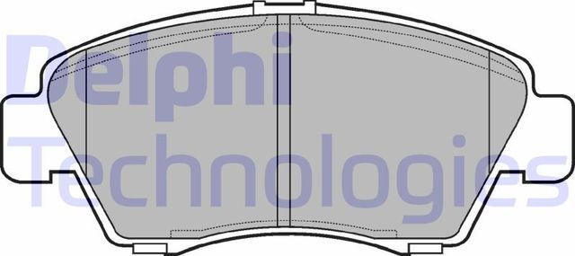 Тормозные колодки Delphi (Low-Metallic). Артикул LP809