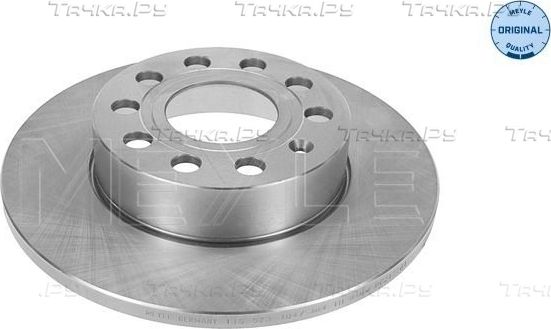 Тормозной диск Meyle Original задний для Volkswagen Caddy III 2004-2015. Артикул 115 523 0038