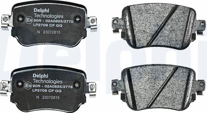 Тормозные колодки Delphi (Low-Metallic). Артикул LP2709