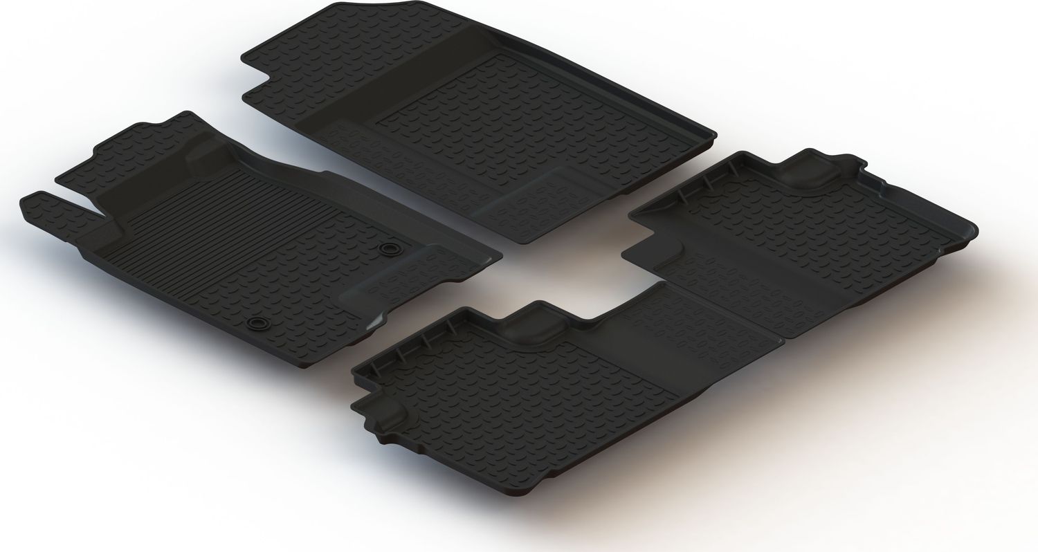 Коврики резиновые Seintex с высоким бортиком для салона Haval M6 2021-2026. Артикул 99728