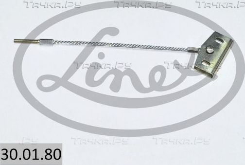 Трос ручника (тросик ручного тормоза) Linex. Артикул 30.01.80