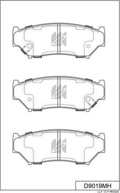 Тормозные колодки MK Kashiyama. Артикул D9019MH