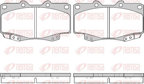 Тормозные колодки Remsa. Артикул 0315.22